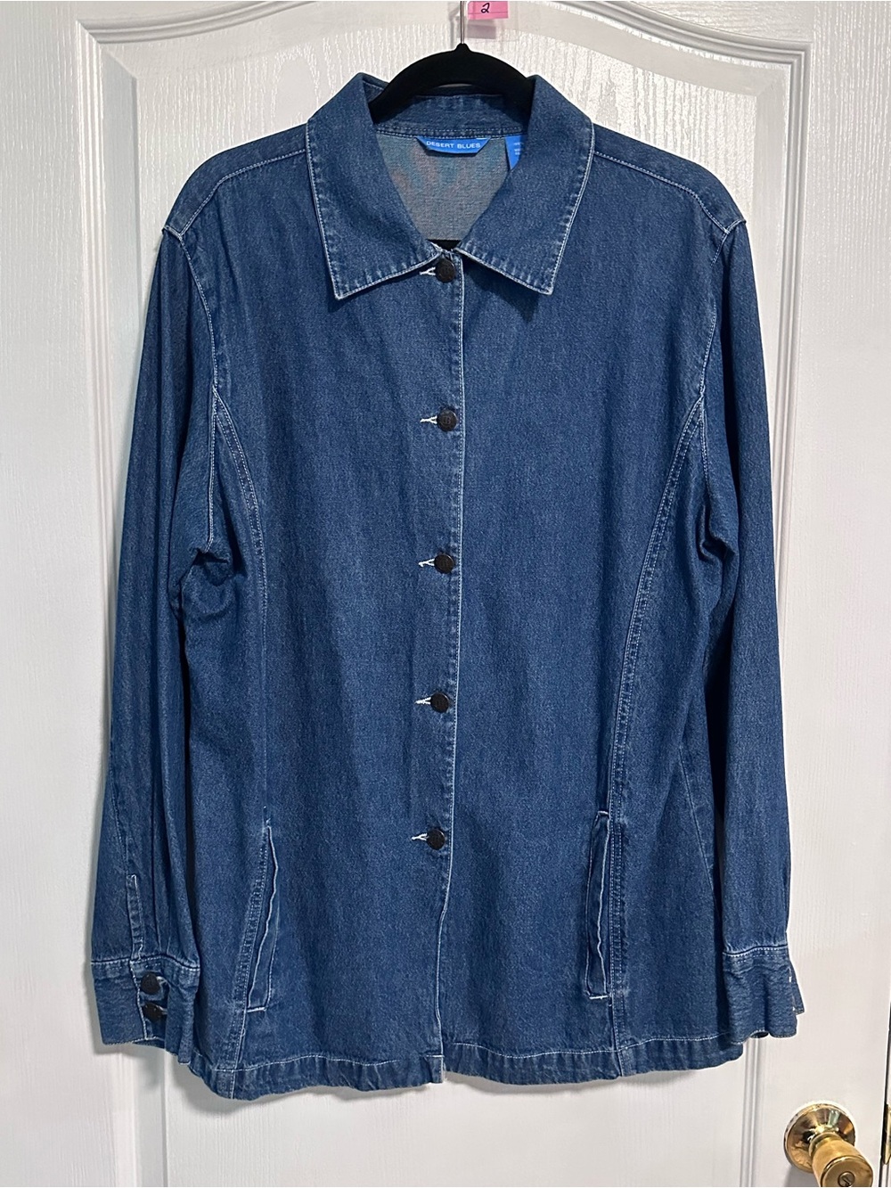 💙 Women’s Denim Jacket XL ✨ Desert Blues Jacket 🤍